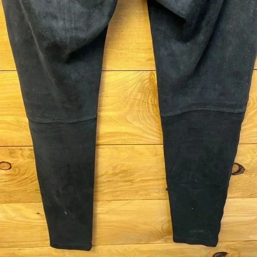 Womens Sanctuary black velvet‎ leggings Md Polyester Spandex Casual streetwear